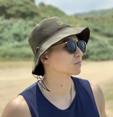 INUK 黑綠雙面漁夫帽