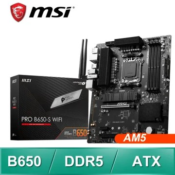 MSI 微星 PRO B650-S WIFI AM5主機板(ATX/3+1年保)