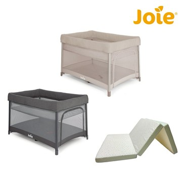 【Joie】amigo go 多功能嬰兒床+三合一多用途床墊-彩色磨石｜新生兒禮、彌月禮、週歲禮、嬰兒床、送禮