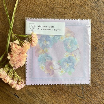 三色堇花紋 眼鏡布