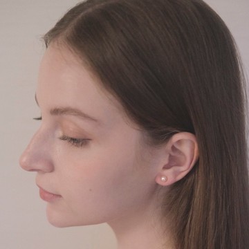 MAISON M So法珍珠耳環-紫色 M