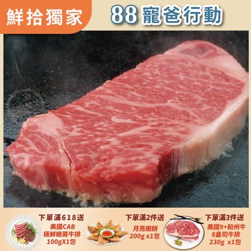 【勝崎生鮮】美國1855黑安格斯熟成霜降牛排10片組(150公克/1片)
