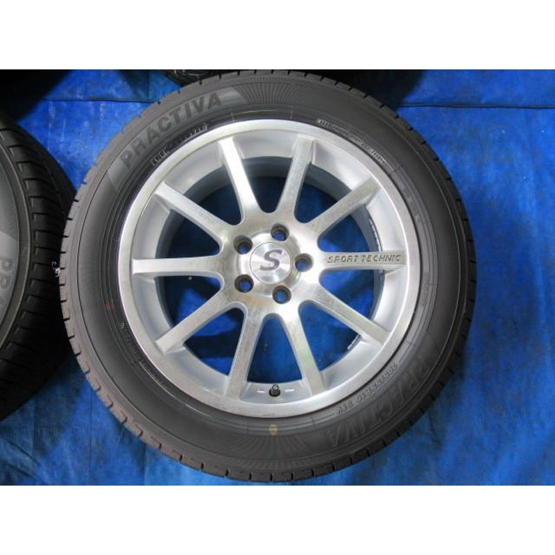 激安即決！SPORT TECHNIC 16-6.5J 5H/100 ET35 + YOKOHAMA 205/55R16  中古4本！ニュービートル/ゴルフ/ボーラ等 T005534 | LINEブランドカタログ