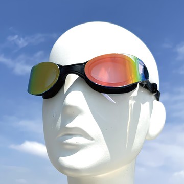 ButterFly Fish 蝴蝶魚 防霧泳鏡 黑金鍍膜 均碼 成人游泳鏡  1個