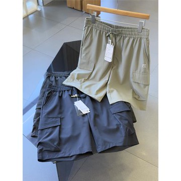 德國K家.冰絲速干網格布男士多袋工裝彈力舒適運動休閑短褲五分褲