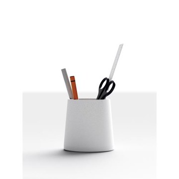 北歐簡約設計混凝土材質家用簡潔風創意白水泥高級質感筆筒ins