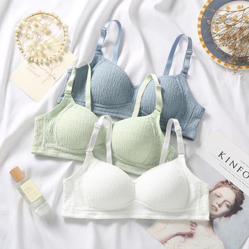 內衣女聚攏小胸學生少女無鋼圈甜美可愛美背無痕超薄款大胸顯小胸