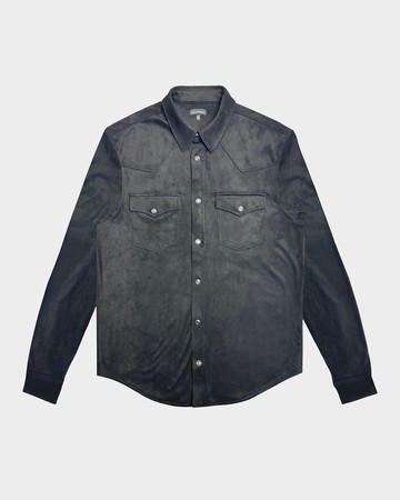 Men's Eastwood Faux-Suede Western Shirt