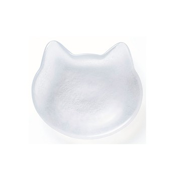 【ADERIA 石塚硝子】Coconeco 貓咪皿 白喵/1