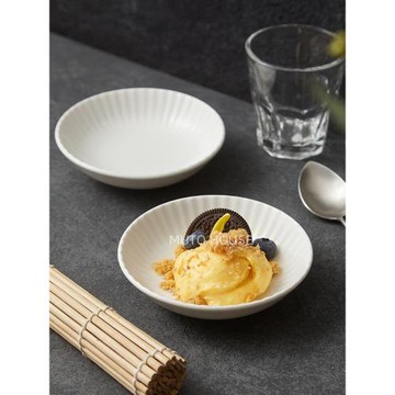 德化白瓷高顏值蘸料碟陶瓷味碟小菜碟水果零食小吃碟酒店餐廳餐具