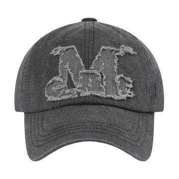 韓國 MUCENT VINTAGE WASHING APPLIQUE BALL CAP 韓製 復古水洗刺繡棒球帽 仿舊灰 DYEING GRAY (GRAY LOGO)