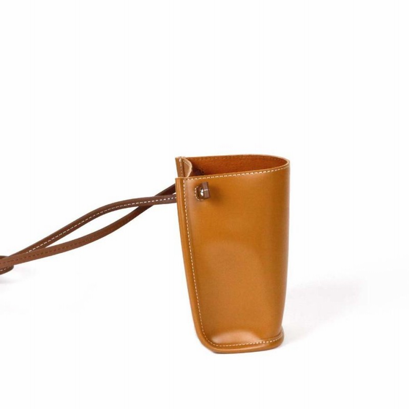 美品✳︎ピエニ PIENI ワイドバッグ キャラメルブラウン DOGUBACO S