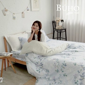 BUHO 馬來西亞 100%TENCEL純天絲被套床包四件組-雙人加大 - 綠光野林