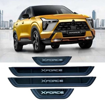 MITSUBISHI XFORCE 不銹鋼門檻防磨門檻條 門檻條迎賓踏板防踩裝飾保護貼 不鏽鋼 踏板貼 迎賓踏板保護