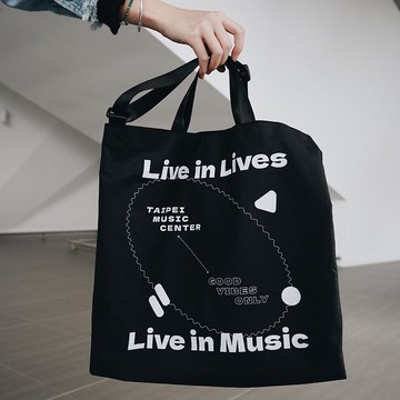 北流托特包  Live in Lives, Live in Music. | 黑色