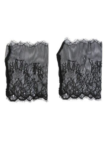 Atu Body Couture - x Rue Ra chantilly-lace gloves - women - Polyamide - XS/S - Black