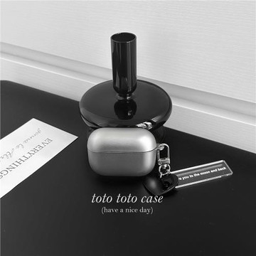 高級感電鍍銀色Airpodspro2耳機套愛心掛件適用蘋果3代無線保護套簡約新款airpods2小眾冷淡風AirPods4耳機殼