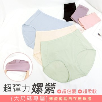 Daima黛瑪 超值六件組  大尺碼 素面親膚嫘縈內褲-9325