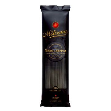 Molisana 茉莉 墨魚麵 高山冷泉純淨認證 仿古銅模Bronze Die製作 麵體表面粗糙 更能吸附醬汁  500g  1包