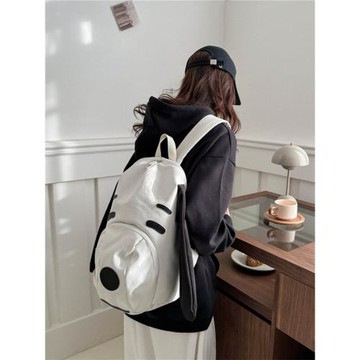 可愛小狗雙肩包女2025新款小眾大容量學生書包潮韓版卡通旅行背包
