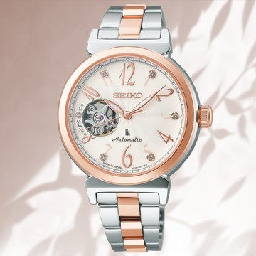 SEIKO 精工 Lukia系列 經典開芯機械腕錶 (SSVM060J/4R38-02N0KS)