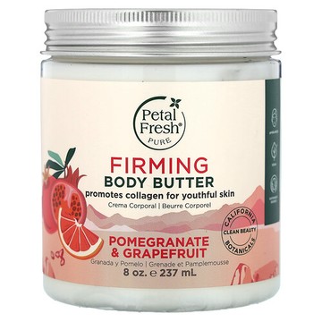 Petal Fresh, 全淨，緊雅身體乳，石榴和葡萄柚香，8 盎司（237 毫升）
