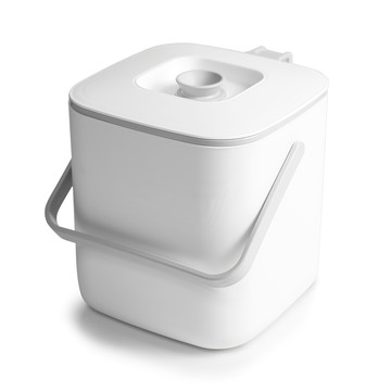 Lila 帶蓋廚餘過濾桶 白色 3公升  17.2 x 17.2 x 19cm  1個