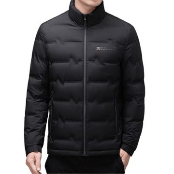 【米蘭精品】現貨+預購 頂級真羽絨外套90%鴨絨羽絨衣秋冬外套上衣大碼休閒男裝-立領輕薄通勤5色74mt138