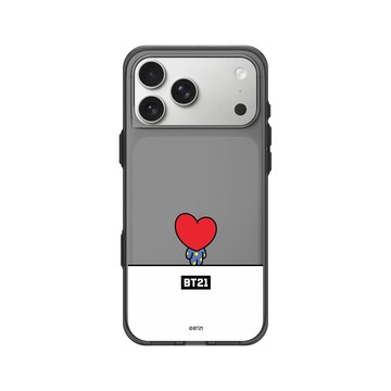 iPhone 17 Pro Max Clear (相機按鈕) 酷墨灰 - BT21 - 猜猜是誰？ TATA