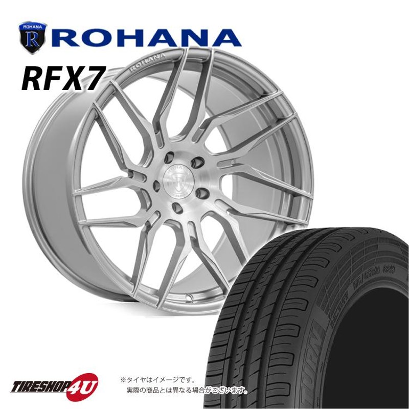 タイヤホイール4本セット ROHANA RFX7 F:19x8.5J 5/120 R:9.5J 5/120