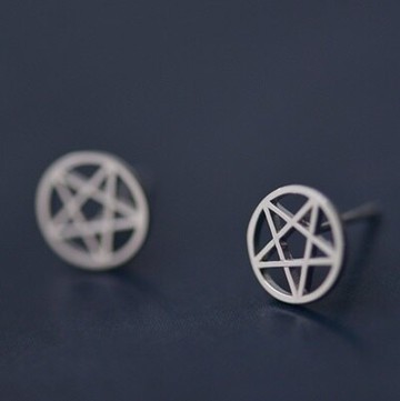 925純銀耳環耳針式耳飾-經典星星時尚百搭母親節生日情人節禮物女飾品73ag348【獨家進口】【米蘭精品】