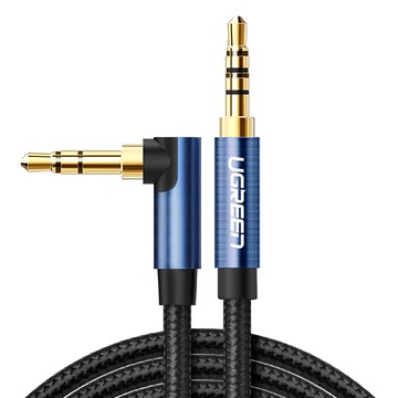 UGREEN 綠聯 音源傳輸線 BRAID版 1.5m  AV112  藍色 + 黑色  1條