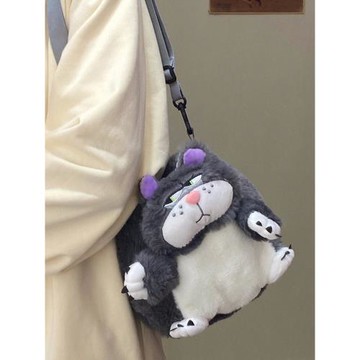 路西法可愛搞怪單肩斜挎包卡通