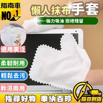 🔥幹濕兩用🔥抹布手套 懶人清潔手套 家務一次性手套 無紡布清潔手套 靜電除塵手套 吸附毛髮手套 家務大掃除手套
