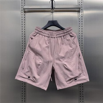 拉鏈大口袋短褲時尚潮流百搭工裝褲夏季新款男士休閑戶外五分短褲
