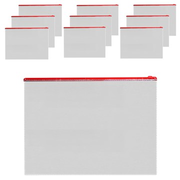 小麥購物 A4防水資料夾 y309 10個  透明  1組