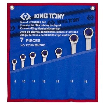 KING TONY 金統立 專業級工具 快速棘輪扳手7件組 KT12107MRN01  1套