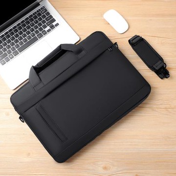 跨境男士手提電腦包公文包大容量商務筆記本包簡約斜跨手提電腦包