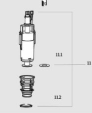 【麗室衛浴】德國原廠 Schell 032730099 排水器埋壁式專用