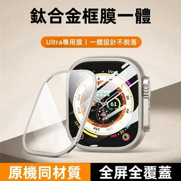 Ultra 2 專用手錶防窺貼 適用 Apple Watch Ultra 2 1 49mm 鋁合金邊框膜 iWatch