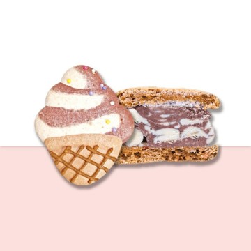 巧克力霜淇淋 馬卡龍