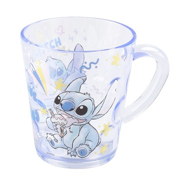 Stitch 水晶杯 260ml 牛奶杯  史迪奇 透明  1個