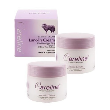 澳洲 Careline 綿羊霜含葡萄籽油及維他命E (2入組 100ml/罐)