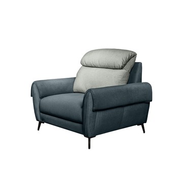 IHouse-伊薩卡 高係數耐磨貓抓布1人沙發 高背支撐+可調滑軌座椅橘色+深灰色#50505+50509