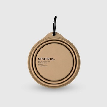 SPUTNIK Explore 寵物折疊碗 - 卡其