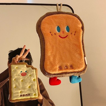 免運💯卡通擦手巾掛式吸水加厚衛生間可愛擦手帕洗手小方巾廚房擦手毛巾強吸水不掉毛可機洗 掛式易收納可愛擦手巾 JDYO