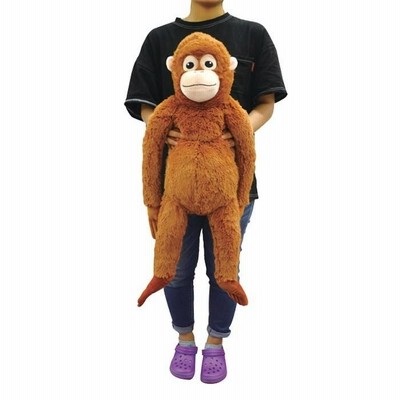 ジャンボ オラウータぬいぐるみ 2匹セット ぬいぐるみ 大きい オラウータン ジャンボぬいぐるみ 全長78cm
