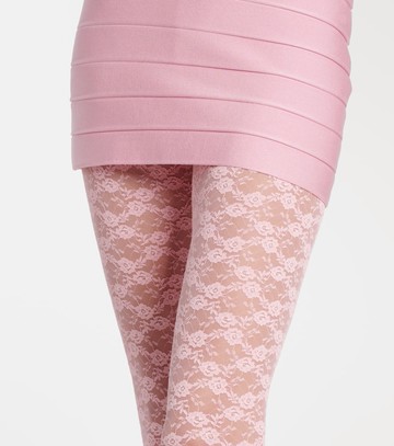 Self-Portrait Floral lace tights