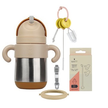 MATT不鏽鋼保溫吸管套組 (保溫吸管+隨行背帶+替換組+清潔刷)