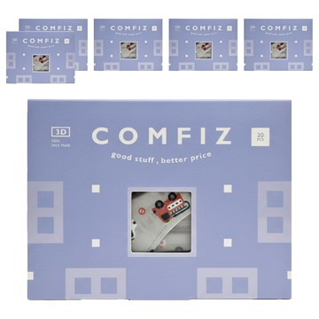 COMFIZ 康菲 嬰幼立體醫療口罩 0~18個月  我們的英雄 灰色  20片  6盒